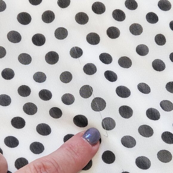 Betsey Johnson Polka Dot Short Swing Dress Size 8 Sleeveless Back Zip Flowy - Picture 7 of 8